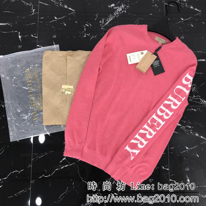 BURBERRY巴寶莉 18SS秋冬新款 手臂Burberry字母logo 簡單百搭款 毛衣 ydi1091